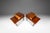 Mid-Century Modern Set of Two (2) Mid-Century Modern "Step" End Tables in Walnut W/ Storage Drawers by American of Martinsville, Usa, C. 1960s For Sale - Image 3 of 18