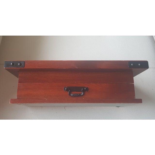 Boho Chic Cigarette Box with Drawer and Ashtray For Sale - Image 3 of 6