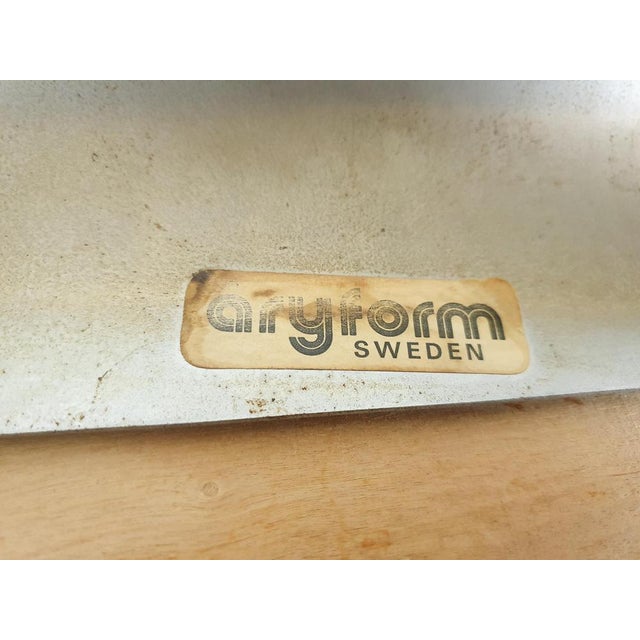 Chrome and Leather Dining Chairs by Aryform, Sweden, 1970s, Set of 5 For Sale - Image 3 of 14