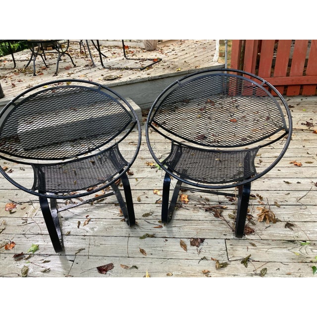 Black Tempestini for Salterini Cantilever Radar Chairs - A Pair For Sale - Image 8 of 11