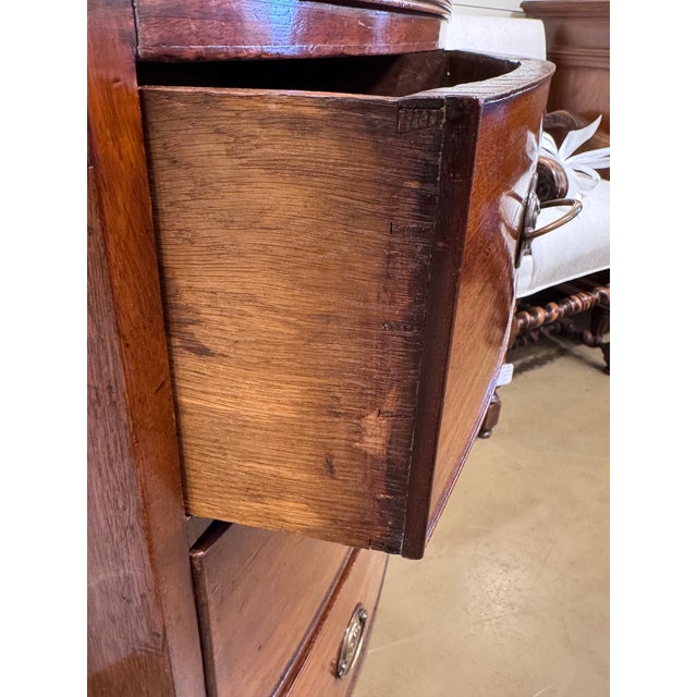 Brass 19th Century English Bowfront Chest For Sale - Image 8 of 12