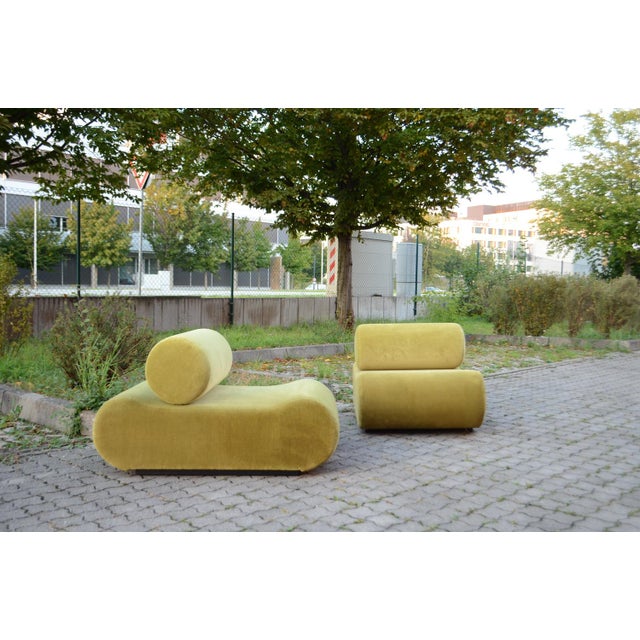 This is a rare and stunning Modular sectional sofa /Lounge Chair designed by Klaus Uredat in 1969 for german manufacturer...