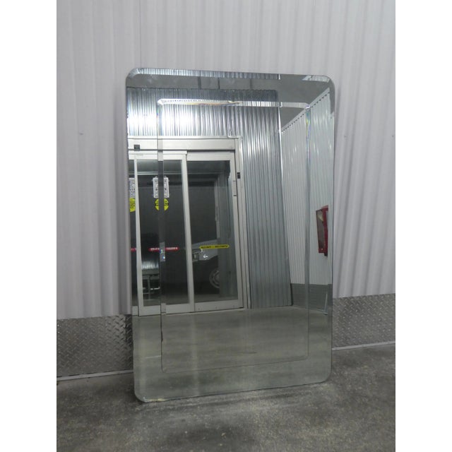 1980s Vintage Oblong Mirror Within Wall Mirror For Sale - Image 9 of 9