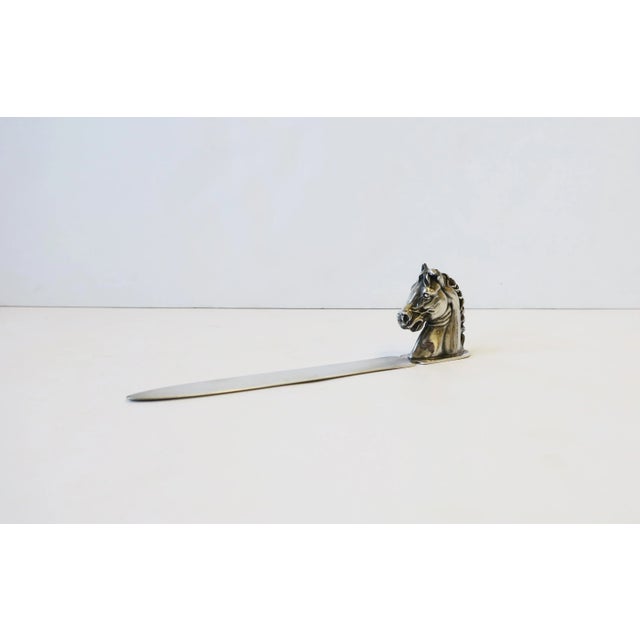 Mid 20th Century Horse Sterling Silver Plate Letter Opener by Reed & Barton For Sale - Image 5 of 13