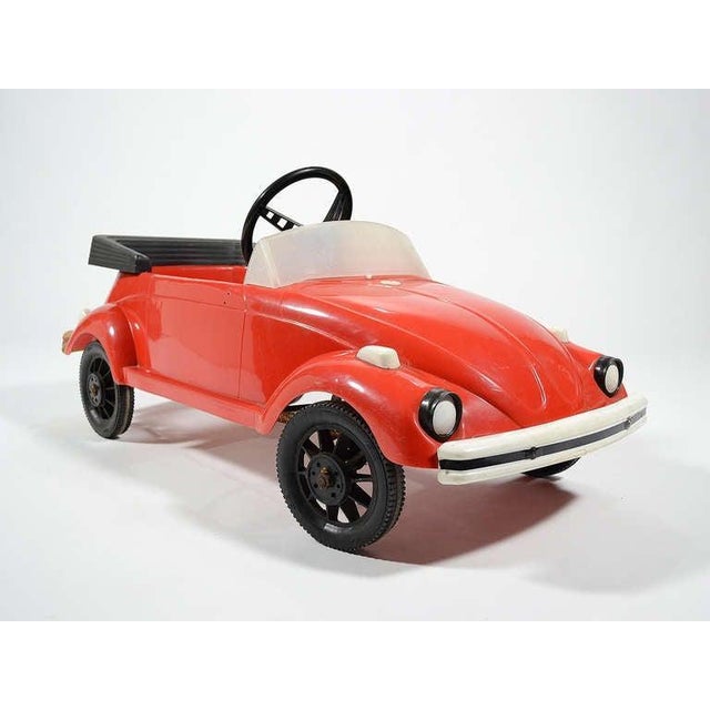 Red Rare VW Beetle Pedal Car by Pines For Sale - Image 8 of 10