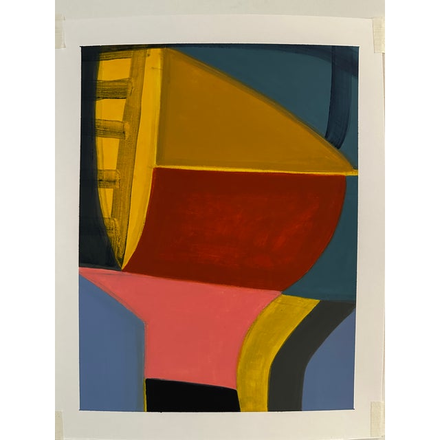 Wood Framed Original Contemporary Abstract Art by Michael Sanchez For Sale - Image 7 of 9