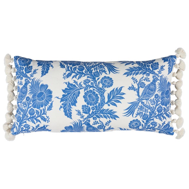 This pillow features Raven Woods by Marie-Anne Oudejans for Schumacher with a Knife Edge finish on top and bottom. Marie-...