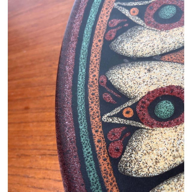 Vintage German Large Ceramic Wall Plate from KMK Keramik Manufaktur Kupfermühle, 1970s For Sale - Image 5 of 15