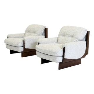 Mid-Century Italian Brutalist Lounge Chair, 1970s For Sale