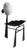 Tsukimi Chair Japanese Moon Celebration in Metal and Wood by Frederic Gaillard For Sale