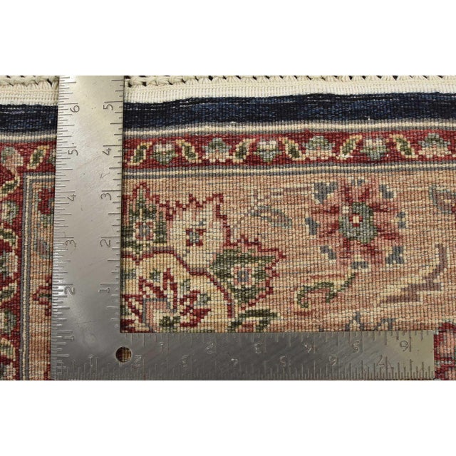 Fine Tabriz Rug 3’1” X 5’2” Blue Wool Traditional Hand-Knotted Carpet For Sale - Image 13 of 13