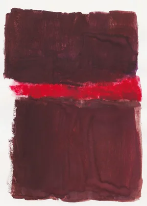 "Maraschino" Abstract Painted Field Fine Art Print