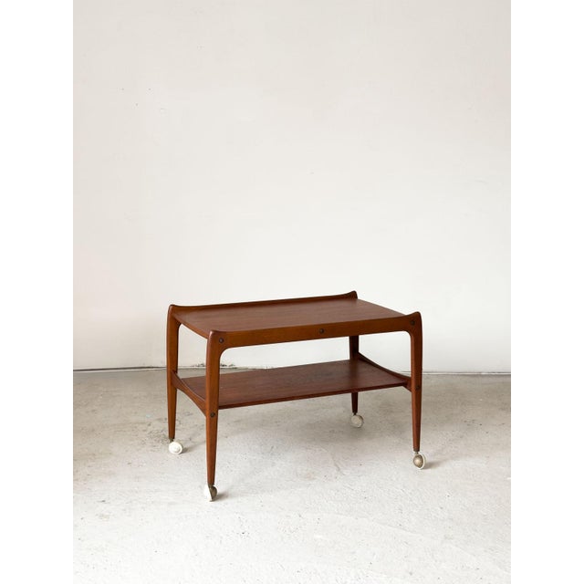 Modern Danish Teak Drinks Trolley attributed to Johannes Andersen, 1960s , in Flawless conditions. Designed 1960 to 1969...