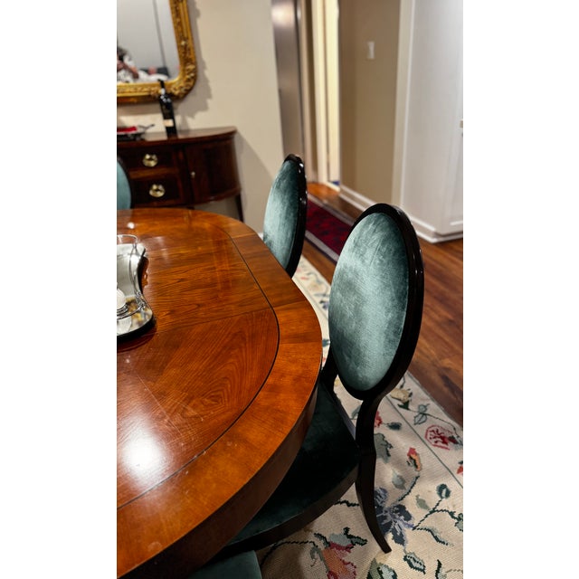 Mid-Century Modern Henkel Harris Modern Dark Brown Oval Back Chairs - Only 2 Left For Sale - Image 3 of 12