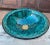 Contemporary Turquoise Sink Washbasin in Handmade and Hand-Painted Moroccan Ceramic For Sale - Image 4 of 4
