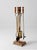 Vintage Hollywood Regency Brass Fireplace Tools Set With Wood Handles For Sale - Image 12 of 18