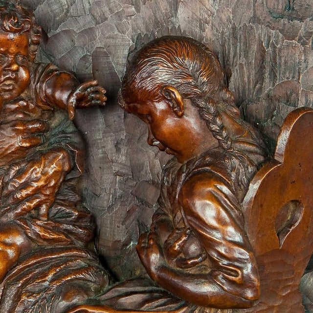 19th Century Relief Woodcarving by Hermann Steiner Meran For Sale - Image 5 of 7