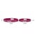 Wood Saint Tropez Round Tray Set of 2 - Fuchsia For Sale - Image 7 of 10