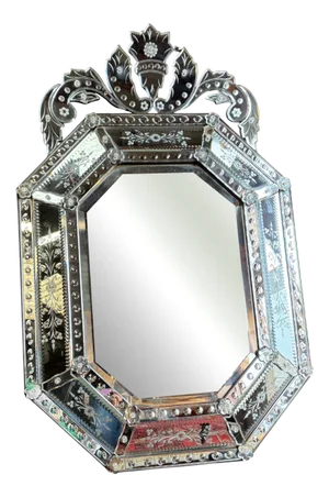 Venetian Mirror with Pare-Close, 1920s
