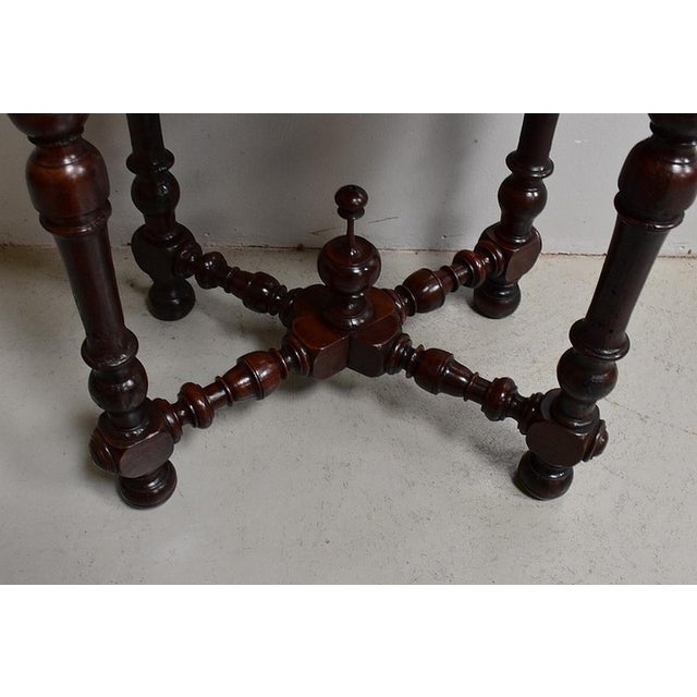 Small Early 19th Century Louis XIV Style Walnut Table For Sale - Image 9 of 18