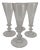 19th Century Glass Champagne Flutes, Set of 4 For Sale