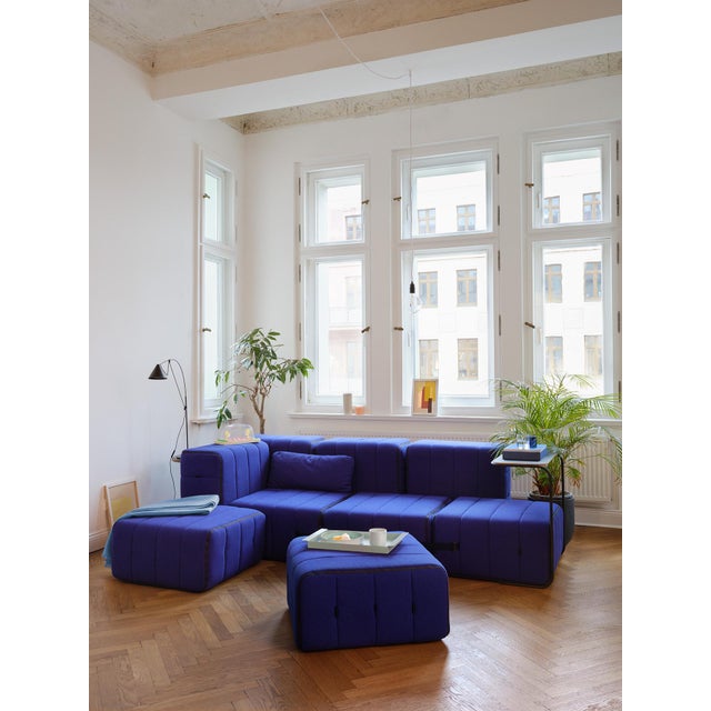Curt Modular Set - Flexible 2-Seater with Armrests - Dama - 0039 (Lilac) by Ambivalenz, Set of 7 For Sale - Image 4 of 5