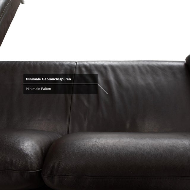 Brown Espresso Leather Loop Corner Sofa with Manual Function from Willi Schillig For Sale - Image 11 of 18