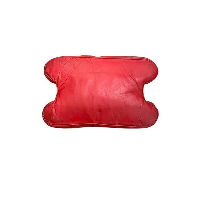 Vintage Camel Saddle Stool With Red Cushion | Folk Art Southwestern Accent Seat For Sale - Image 12 of 18