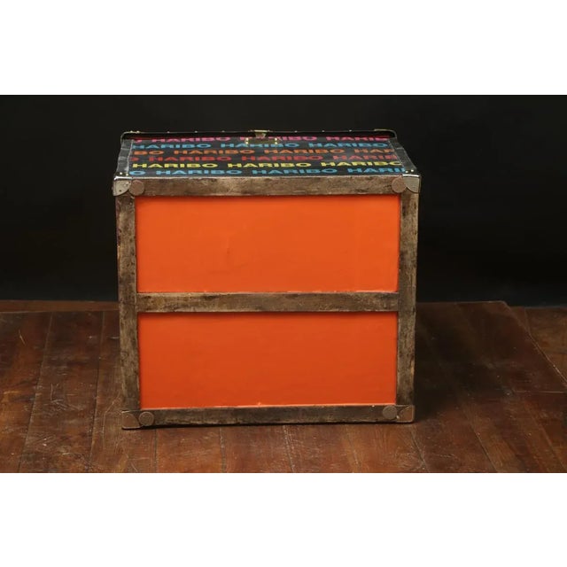 Metal Haribo Hat Trunk, 1920s For Sale - Image 7 of 8