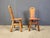 Vintage Brutalist Oak Chairs, 1970s, Set of 4 For Sale - Image 4 of 13