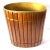Mid-Century Modern Mid 20th Century MCM Beveled Walnut Slat Wastepaper Trashcan For Sale - Image 3 of 7