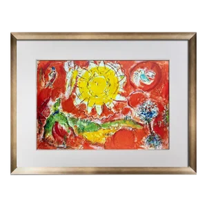 Marc Chagall Lithograph Limited Edition [... Final Curtain] W/Frame
