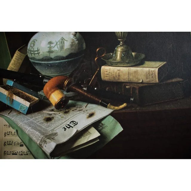 Mid 20th Century XL After William M. Harnett "Symbols of Peace", Vintage Poster For Sale - Image 5 of 13