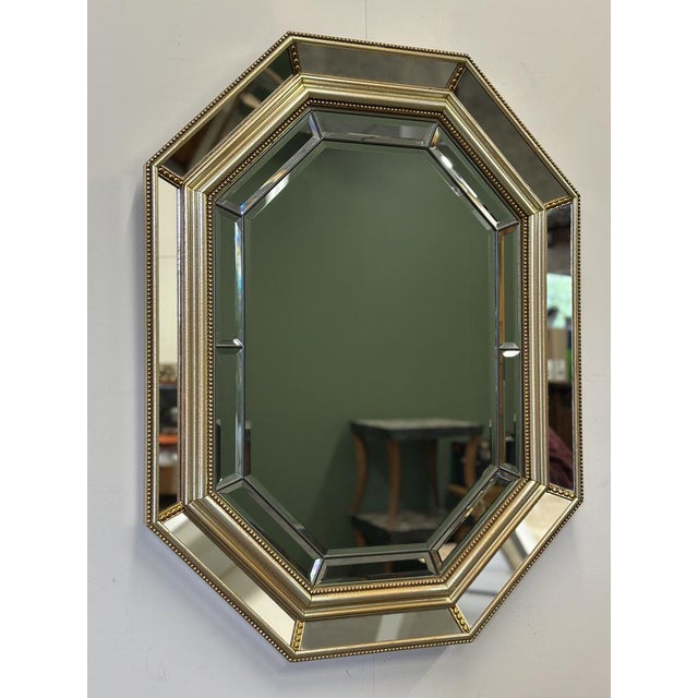 Neoclassical Octagonal Bevelled Mirror by De Knudt, Belgium, 1980s For Sale - Image 9 of 12
