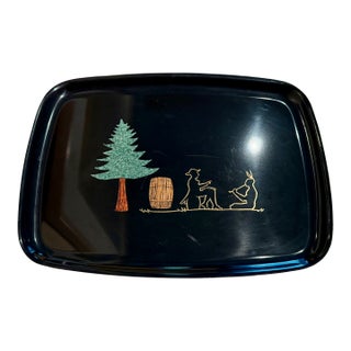 Rare Dartmouth College Mid-Century Custom Couroc Tray For Sale