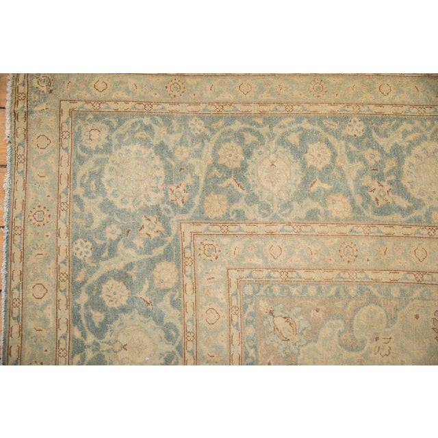 Textile Vintage Distressed Kashan Carpet - 9'7" x 13'8" For Sale - Image 7 of 9