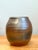 Late 20th Century Vintage Brown Glazed Ceramic Vase For Sale - Image 5 of 12