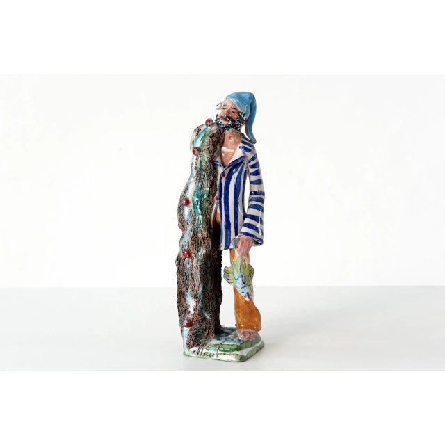 Italian Ceramic Figure by Marchese, 1950s For Sale - Image 11 of 11