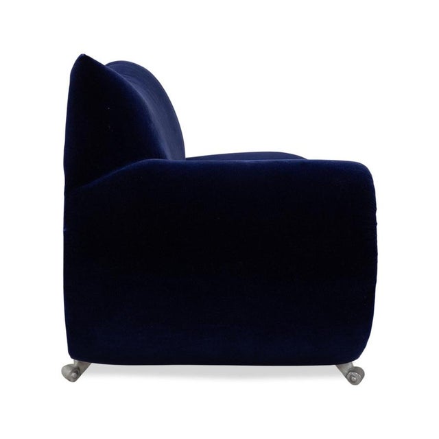 Blue Fabric Gaudi Three-Seater Sofa from Bretz For Sale - Image 8 of 11