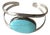 Vintage Sterling Silver and Turquoise Cuff Bracelet - Stamped Mexico 925 For Sale