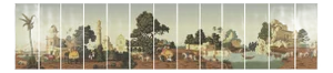 Eearly View of India Panoramic Wallpaper - Set of 13