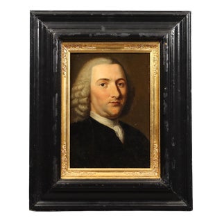 Dutch Artist, Portrait of Petrus Camper, 1700s, Oil on Panel For Sale