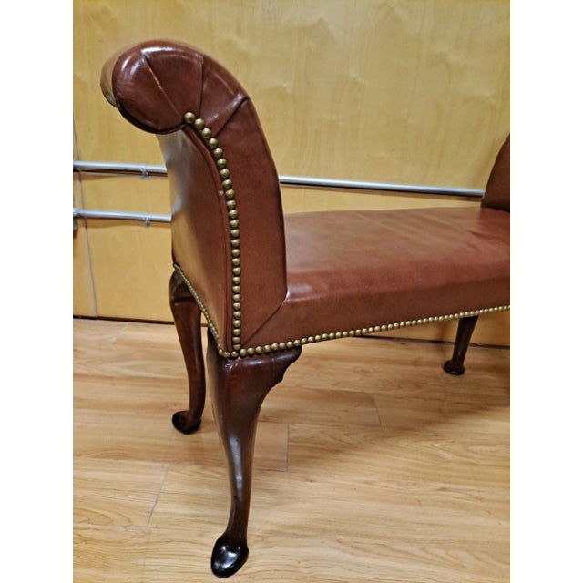 18th Century George III Mahogany Window Seat For Sale - Image 9 of 10