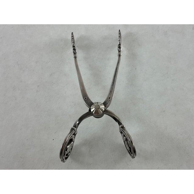 1960s Georg Jensen Sterling Sugar Tongs For Sale - Image 10 of 11