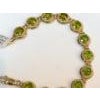 16 Carat Genuine Natural Peridot Tennis Bracelet 14 Karat Yellow Gold 16 Gram For Sale - Image 16 of 18