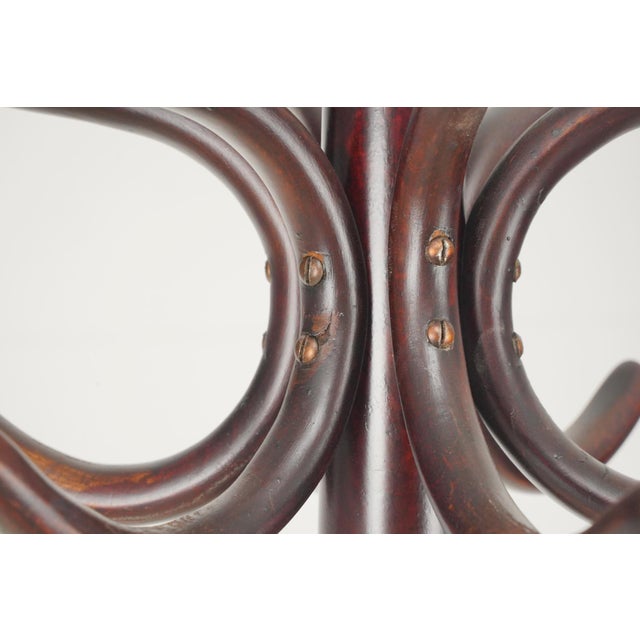 Mid 20th Century Victorian Bentwood Style Wood Coat Tree Rack For Sale - Image 5 of 10
