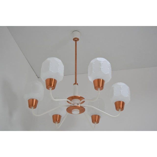 1970s Mid-Century Chandelier from Drukov, 1970s For Sale - Image 5 of 9