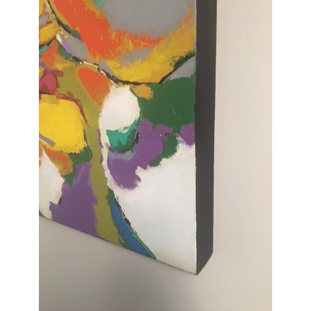 2022 Contemporary Abstract Expressionist Oil Painting by Jesus Galvan For Sale - Image 4 of 8