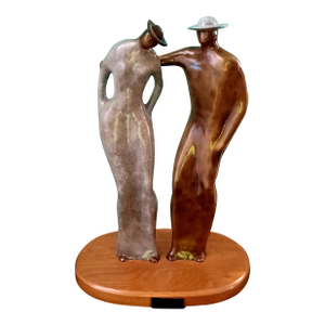 Rare Vintage 2003 Guilloume Perez Empathy Bronze Sculpture Limited Edition 4/18