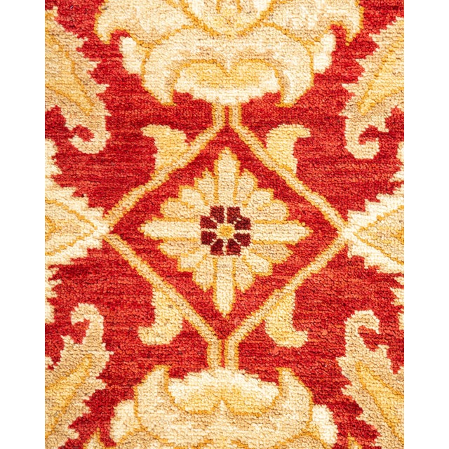 Traditional Eclectic, One-of-a-Kind Hand-Knotted Area Rug - Orange, 6' 1" x 8' 10" For Sale - Image 3 of 8